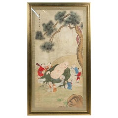 Chinese Watercolor Children Portrait