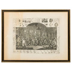 William Hogarth English Georgian Framed Print of "Analysis of Beauty. Plate II"