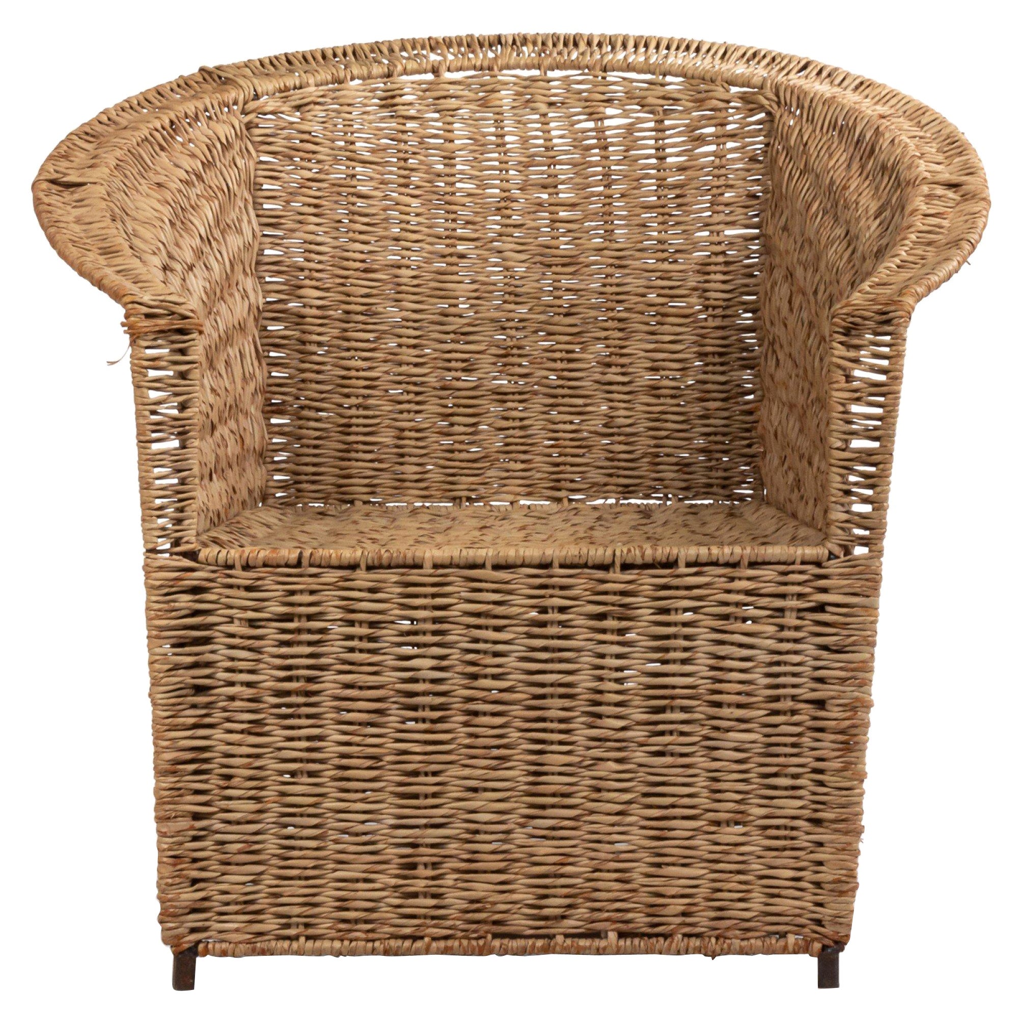 American Natural Rattan geflochtener Stuhl