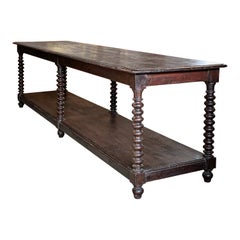 Large 19th Century French Drapers Table