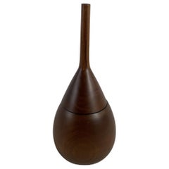 HuMidor danés de madera de teca de mediados de siglo