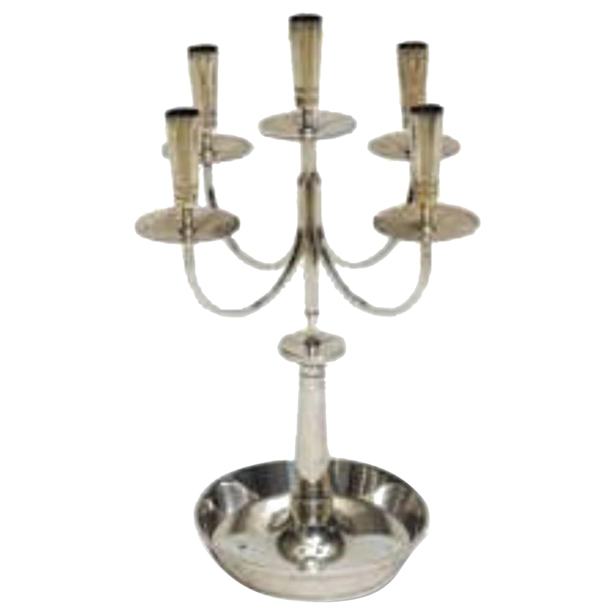 Candelabro moderno americano de cuatro luces, Tommi Parzinger