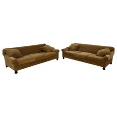 Paar Ralph Lauren Mohair-Polstermöbel wie gepolstert Große 3sitzige Sofas MINT!