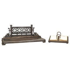 French Gothic Revival Wrought Iron Calendar