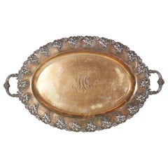 Bandeja Victoriana Inglesa con Placa de Plata