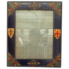 Italian Renaissance Style Leather Picture Frame