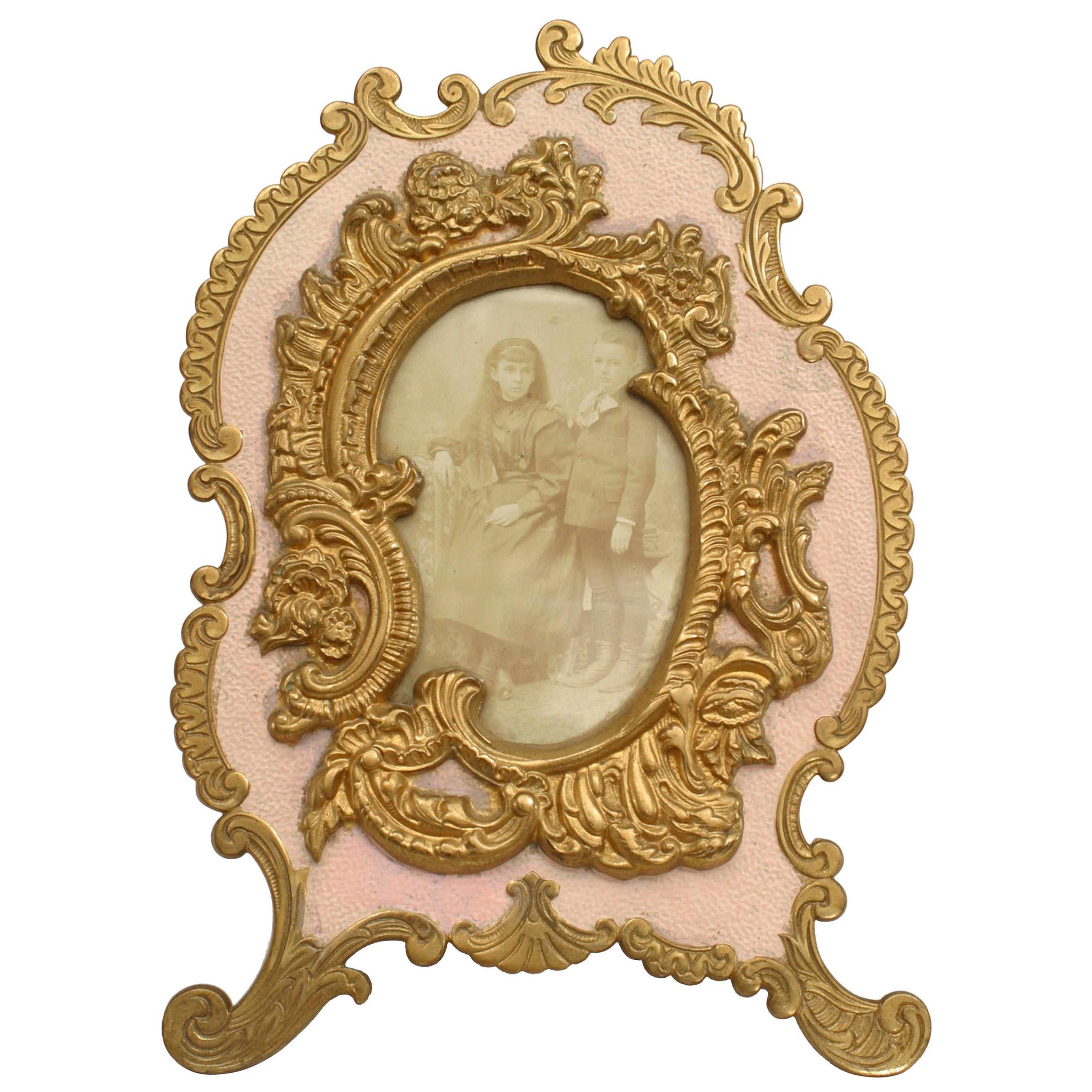 American Victorian Rococo Style Gilt Picture Frame
