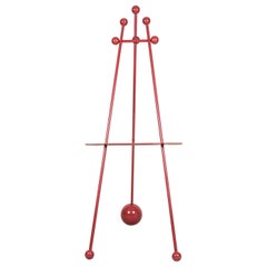 Steven Sebring American Contemporary Enameled Iron Red Easel
