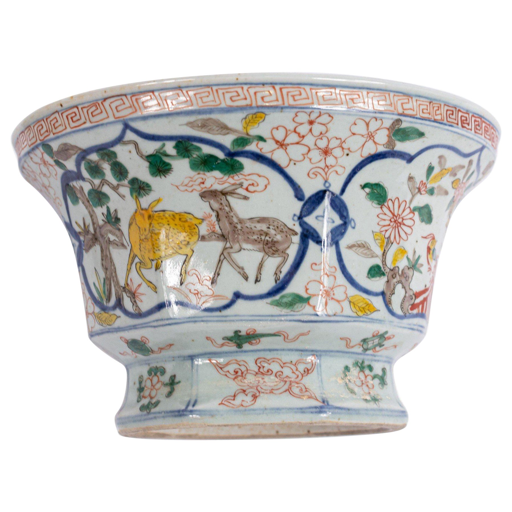 Asian Glazed Earthenware Jardinieres