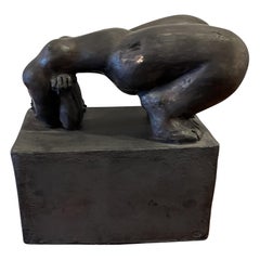 Michele Raymond French Contemporary Glazed Terracotta Figural Sculpture