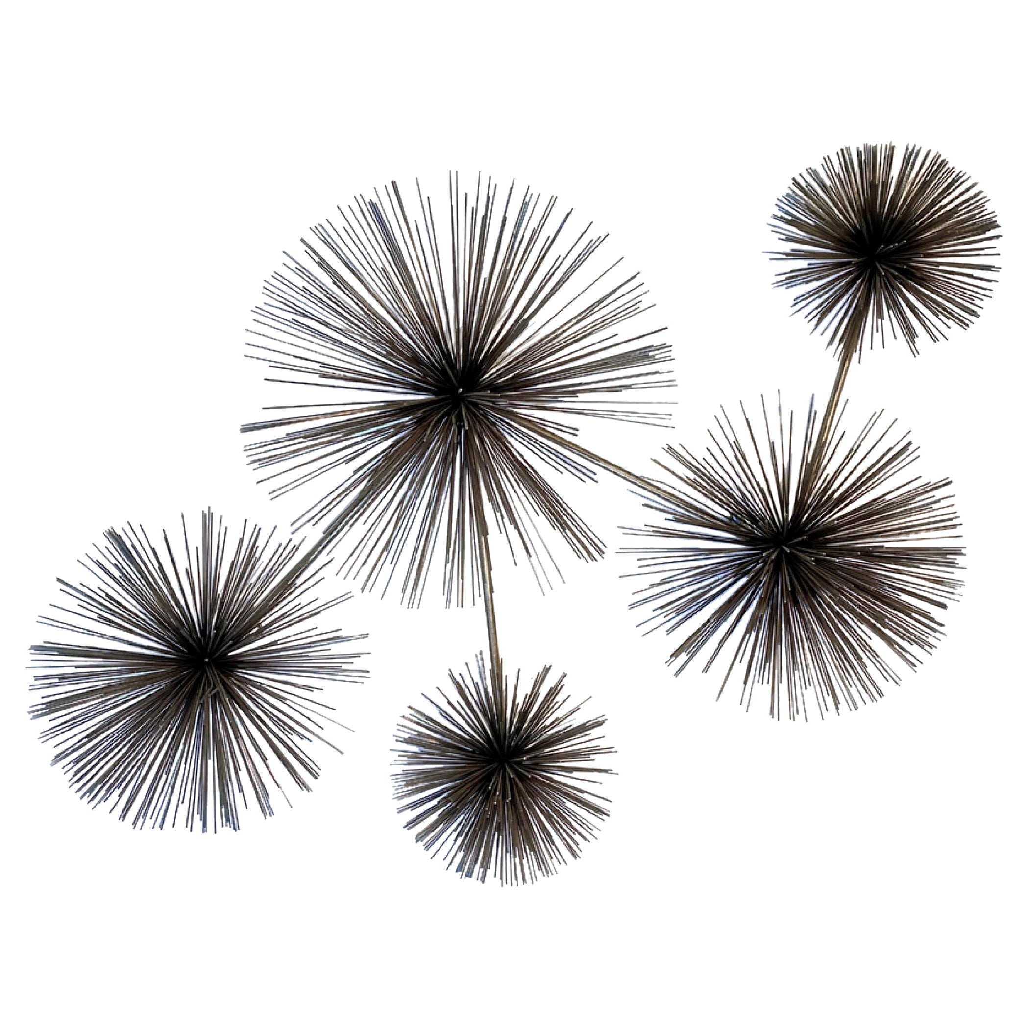 Contemporary American Curtis Jere Oxidized Brass Wall Sculpture
