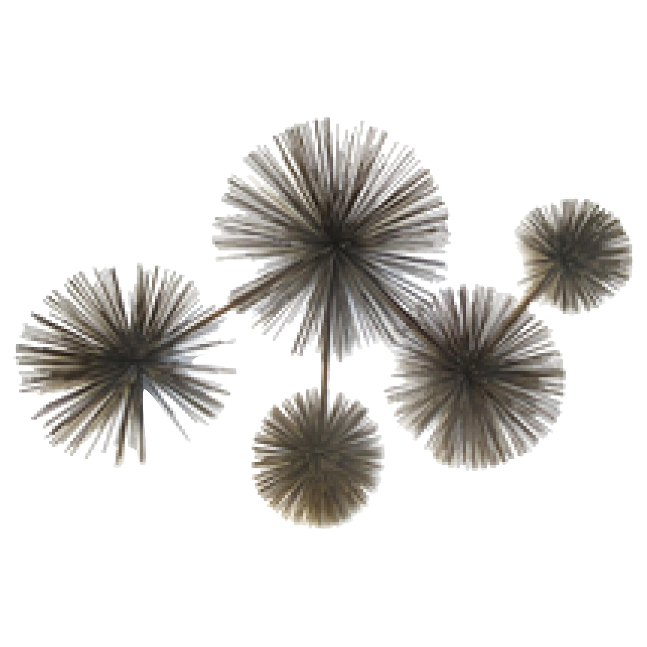 American Contemporary Curtis Jere Oxidized Brass Wall Sculpture For Sale