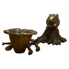 Vintage Robert Lee Morris "Mouse on Stump Candle Holder"