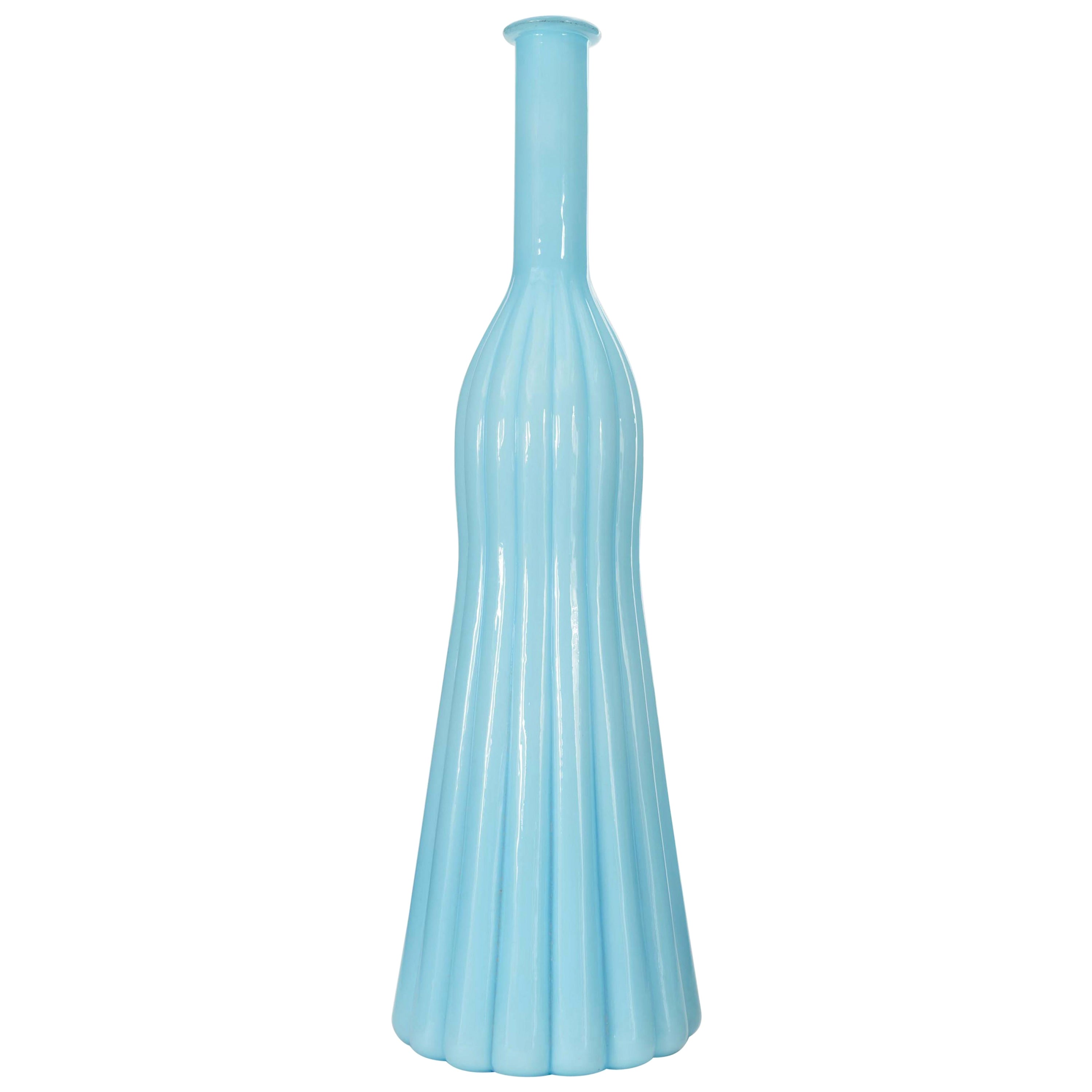 Scandinavian Mid-Century Light Blue Bud Vase