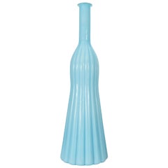 Vintage Scandinavian Mid-Century Light Blue Bud Vase