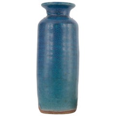 Vases à bourgeons en céramique bleu et sarcelle