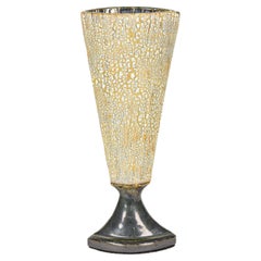 Gary DiPasquale Ceramic Tall Thin Envelope Form Bark Texture Table Lamp
