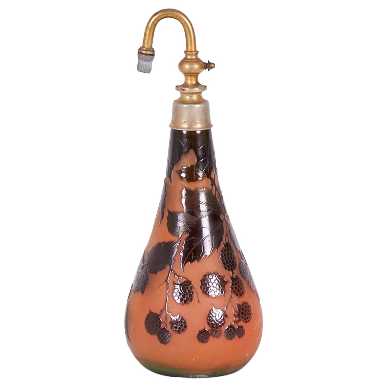 Flacon de parfum d'Arguental Art Nouveau français