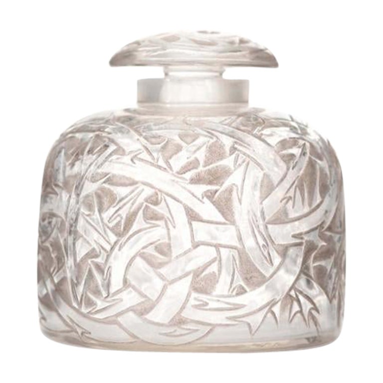 French Art Deco Lalique Briar Pattern Perfume Bottle