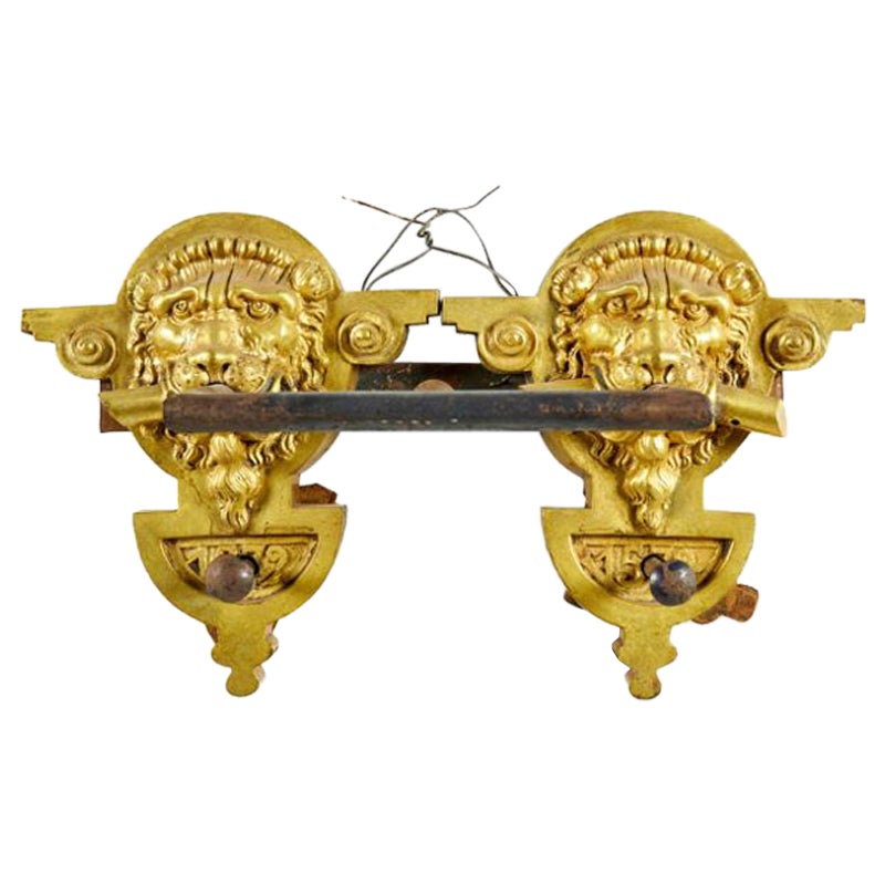 Continental German Bronze Lion Door Pull