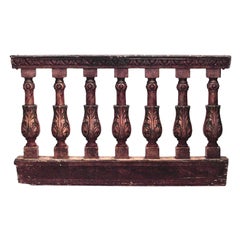 Italian Neo-Classic Carved Balustrade Railings