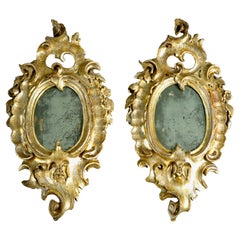 Pair of Sicilian Lacca A Mecca Girandoles
