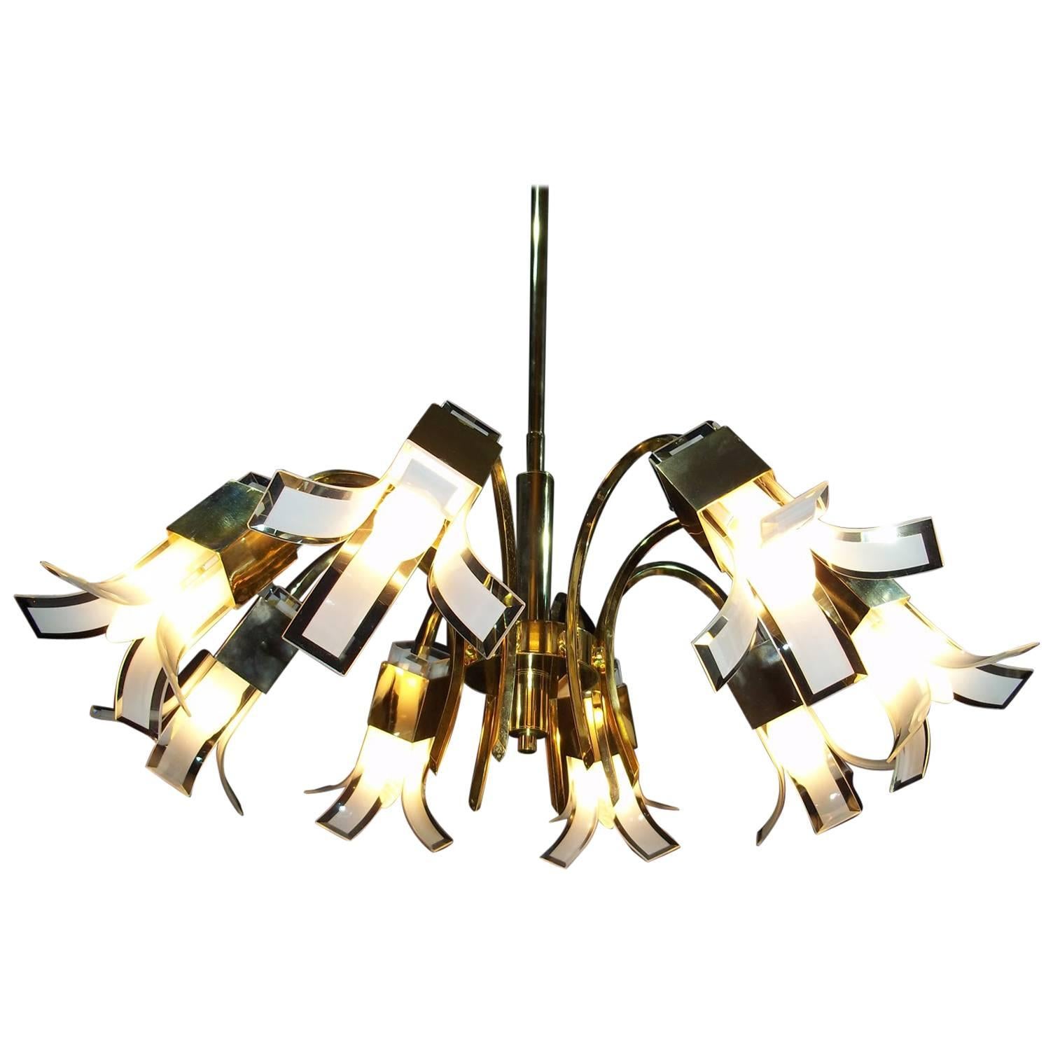 Murano Chandelier by Vistosi, 1970s For Sale