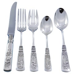 Fontainebleau by Gorham Juego de Cubiertos de Plata de Ley 8 Servicios 43 pzs Almuerzo