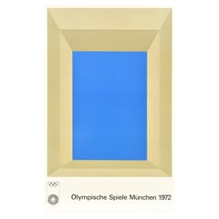 Affiche sportive originale des Jeux olympiques d'été de Munich de 1972 de Josef Albers, Allemagne