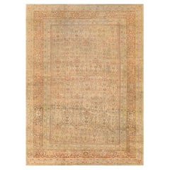Traditional Antique Hand-Woven Floral Persian Ziegler Sultanabad Rug