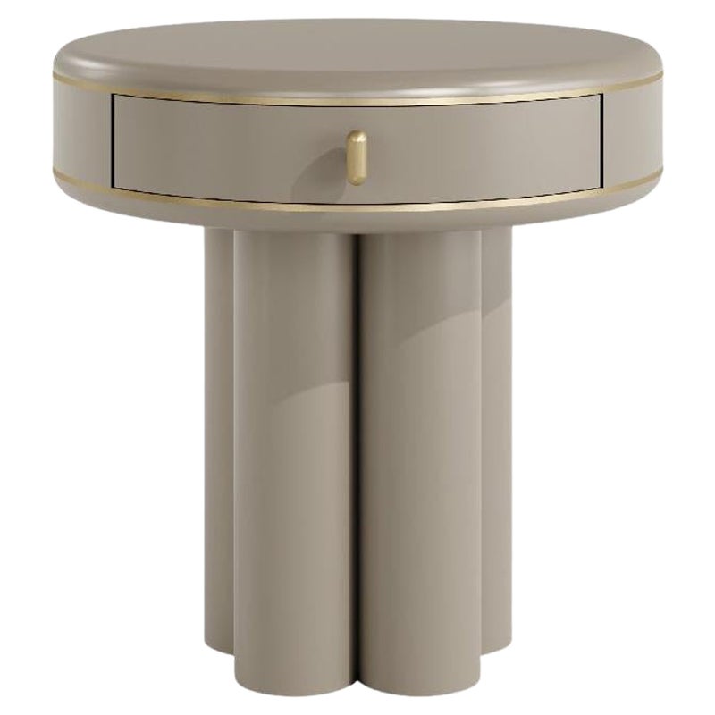 ETHEREAL Round Modern Bedside Table