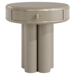 ETHEREAL Round Modern Bedside Table