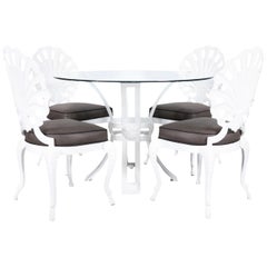 Vintage Aluminum "Shell" Dining Set by Brown Jordan