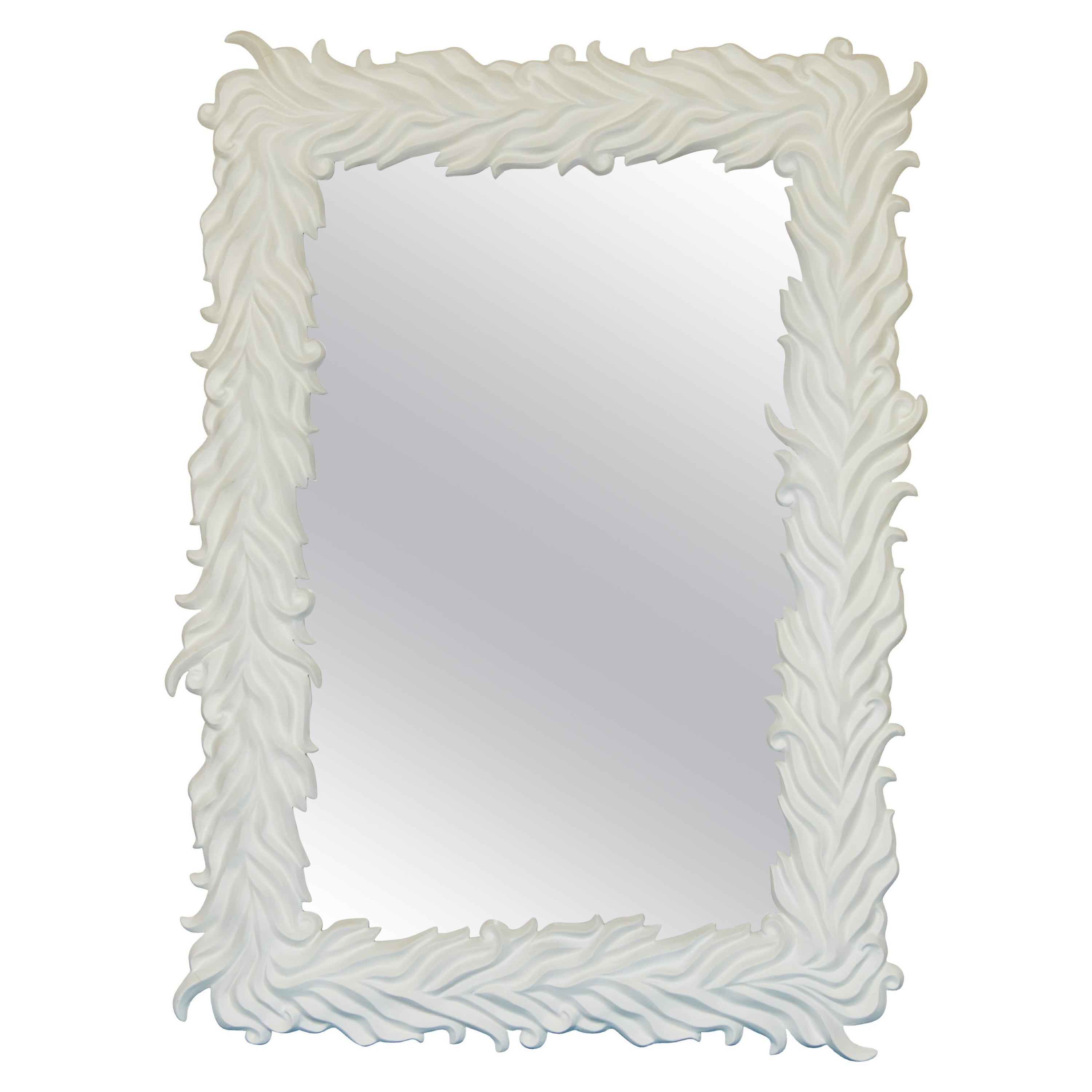 Plaster and Polyester Framed Mirror Designed by Marc Bankowsky