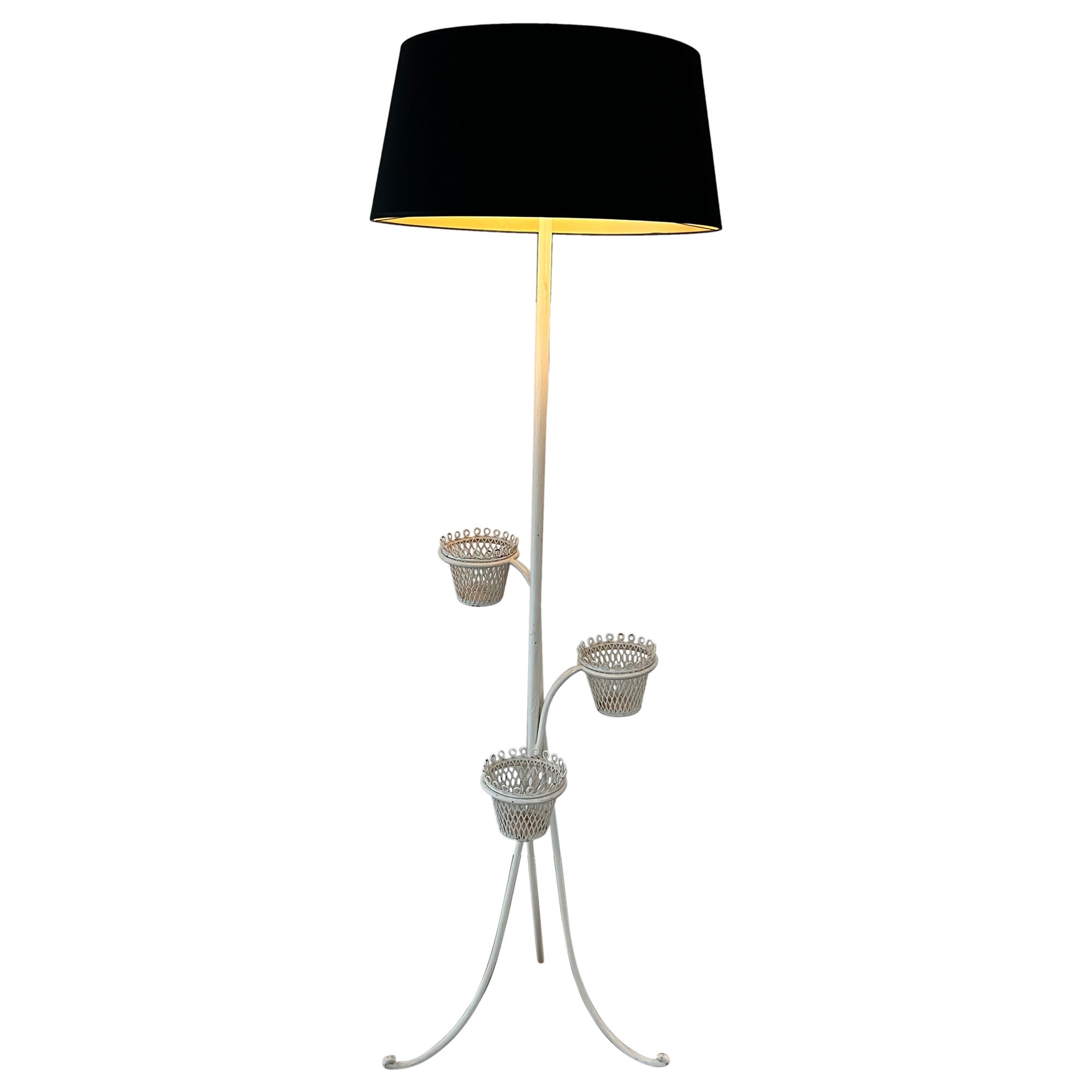Cap d'Ail Collection Plant Holder Floor Lamp by Mathieu Matégot
