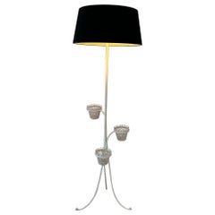 Retro Cap d'Ail Collection Plant Holder Floor Lamp by Mathieu Matégot