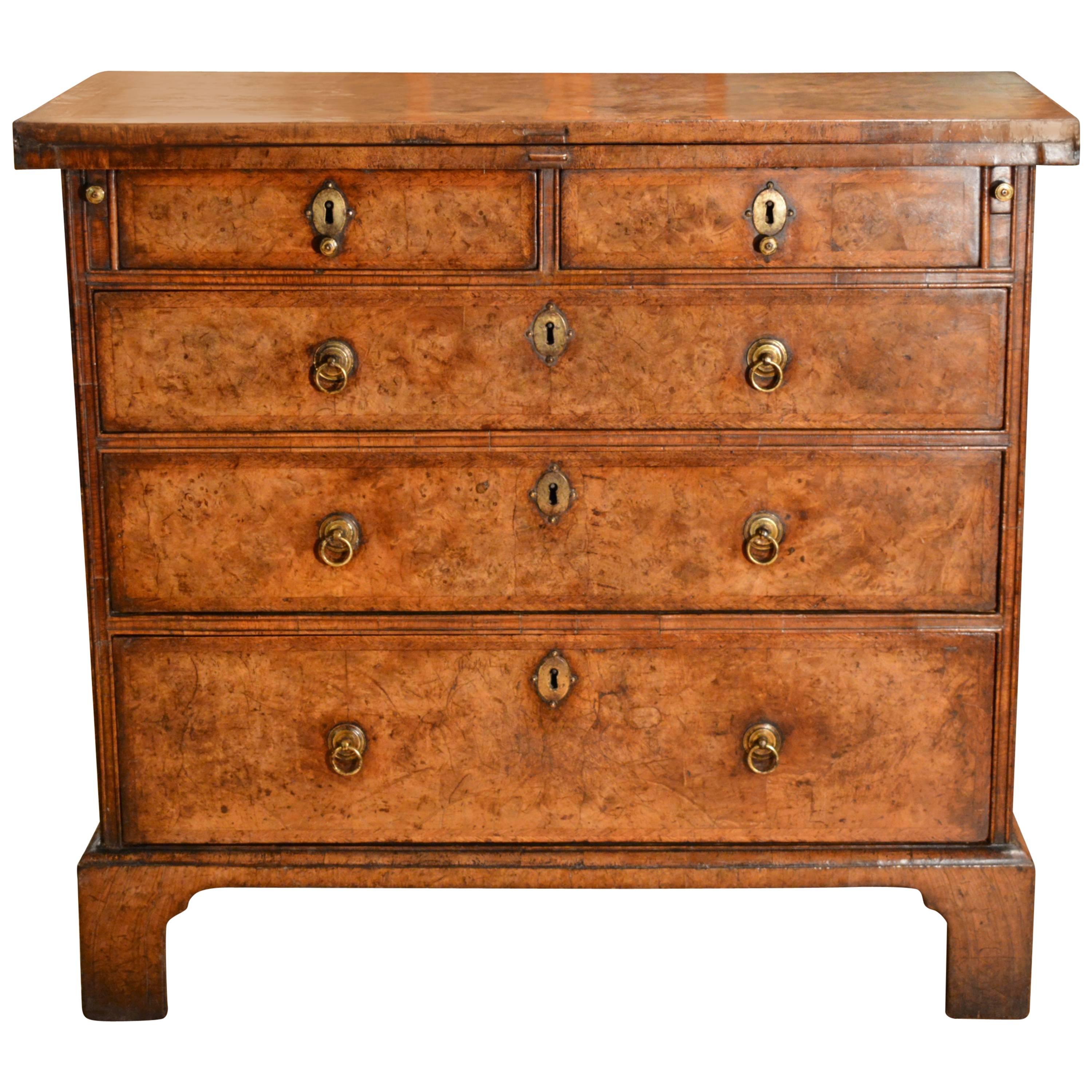 Early 18th Century Walnut Bachelors Chest For Sale
