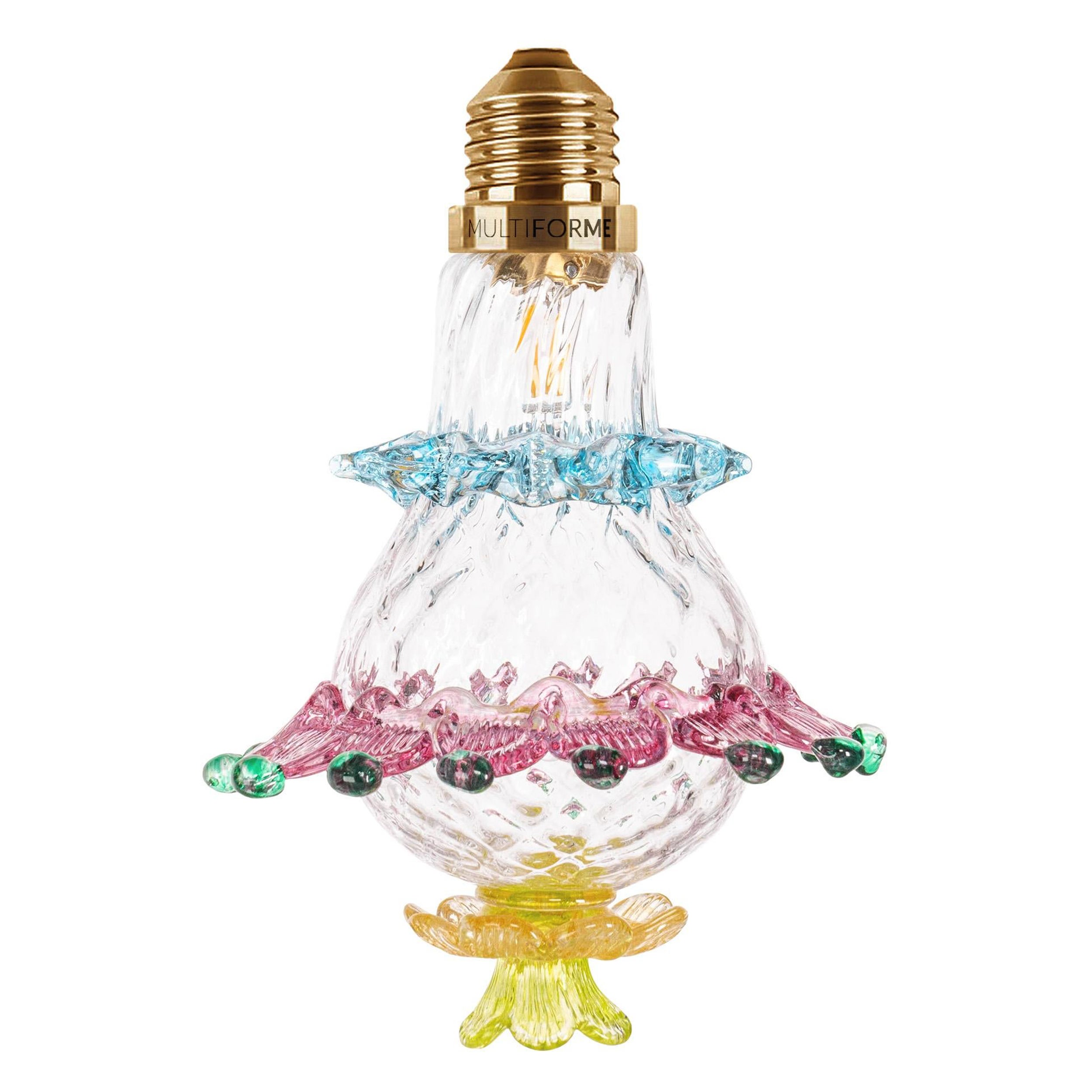 Murano Bulb - Hand-blown warm white dimmable hand-blown light fixture - ISABELLA For Sale