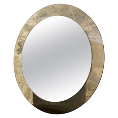 Round two layers mirror by Veca, Italy, 1970s