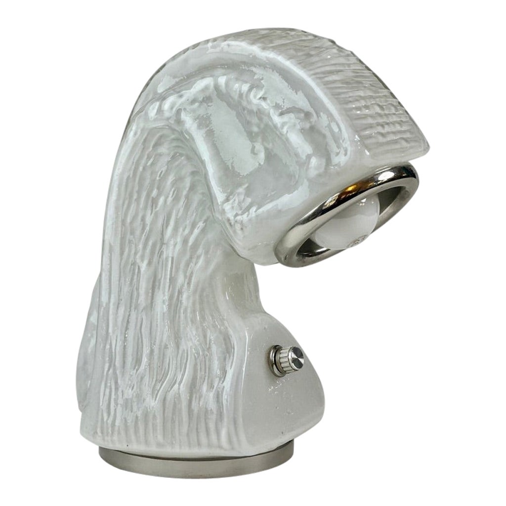 Lampe de table en verre à effet d'écorce Osso de la fin du XXe siècle par Carlo Nason pour Mazzega en vente
