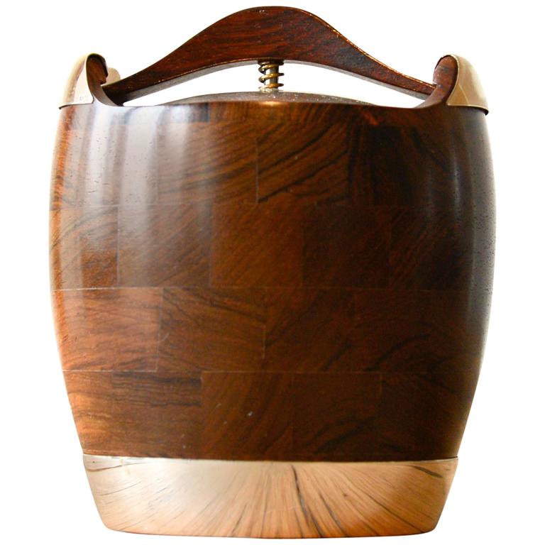 Rosewood/Silver Humidor for Pipe Tobacco by Jens Quistgaard for Richard