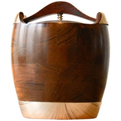 Rosewood/Silver Humidor for Pipe Tobacco by Jens Quistgaard for Richard Nissen