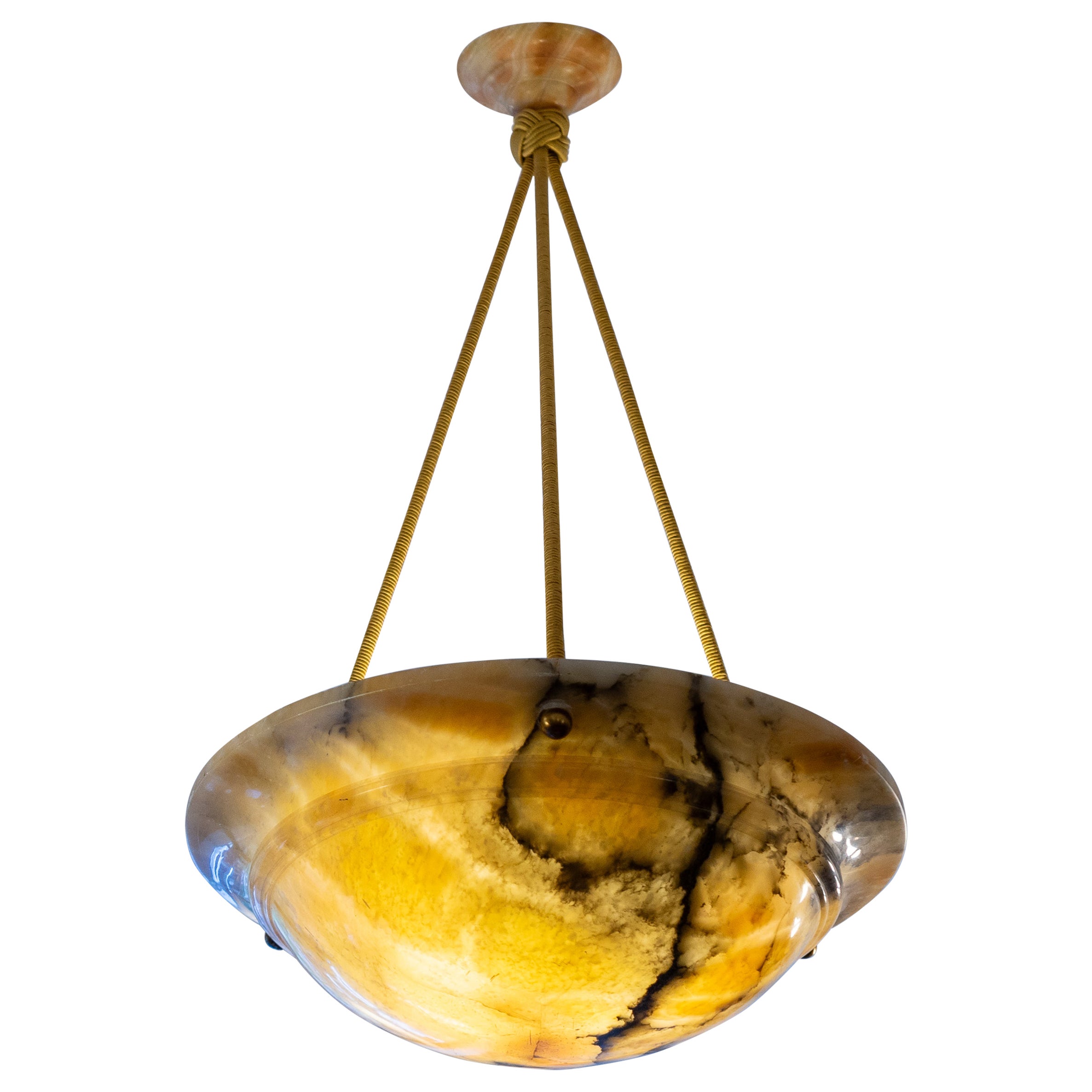 Art Deco Alabaster Pendant