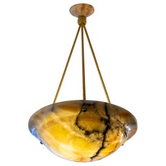 Art Deco Alabaster Pendant