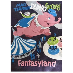 1969 Disneyland - Fantasyland Original Vintage Poster