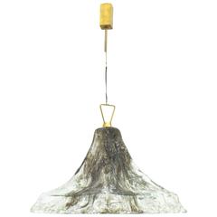 Kalmar Glass and Brass Pendant, Austria, 1960s 9