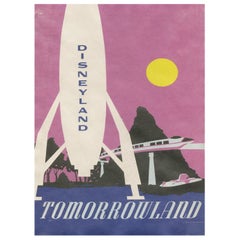 1969 Disneyland - Tomorrowland Original Vintage Poster