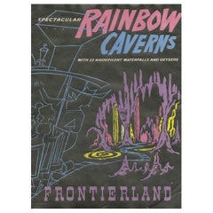 Disneyland - Rainbow Caverns - Frontierland - Affiche vintage originale de 1969