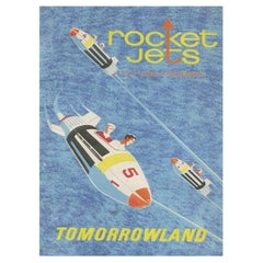 1969 Disneyland - Rocket Jets - Tomorrowland Póster Vintage Original