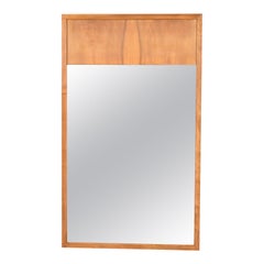 Espejo de pared grande de nogal, John Widdicomb, modernidad de mediados de siglo, alrededor de 1960